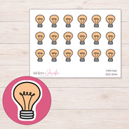 DDZ-10441 planner sticker sheet with enlarged sticker detail