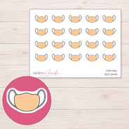 DDZ-10445 planner sticker sheet with enlarged sticker detail
