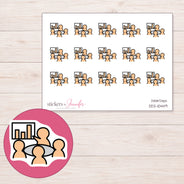 DDZ-10449 planner sticker sheet with enlarged sticker detail