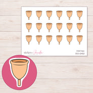 DDZ-10450 planner sticker sheet with enlarged sticker detail