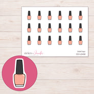 DDZ-10458 planner sticker sheet with enlarged sticker detail
