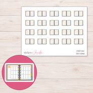 DDZ-10461 planner sticker sheet with enlarged sticker detail