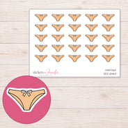 DDZ-10463 planner sticker sheet with enlarged sticker detail