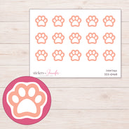 DDZ-10468 planner sticker sheet with enlarged sticker detail
