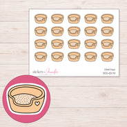 DDZ-10470 planner sticker sheet with enlarged sticker detail