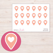 DDZ-10475 planner sticker sheet with enlarged sticker detail