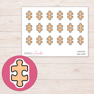 DDZ-10491 planner sticker sheet with enlarged sticker detail