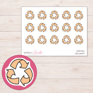 DDZ-10497 planner sticker sheet with enlarged sticker detail