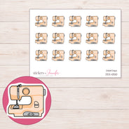 DDZ-10510 planner sticker sheet with enlarged sticker detail