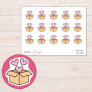 DDZ-10511 planner sticker sheet with enlarged sticker detail