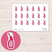 DDZ-10520 planner sticker sheet with enlarged sticker detail