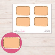 DDZ-10526 planner sticker sheet with enlarged sticker detail