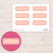 DDZ-10529 planner sticker sheet with enlarged sticker detail