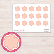DDZ-10533 planner sticker sheet with enlarged sticker detail