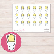 DDZ-10540 planner sticker sheet with enlarged sticker detail