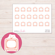 DDZ-10541 planner sticker sheet with enlarged sticker detail