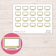 DDZ-10542 planner sticker sheet with enlarged sticker detail
