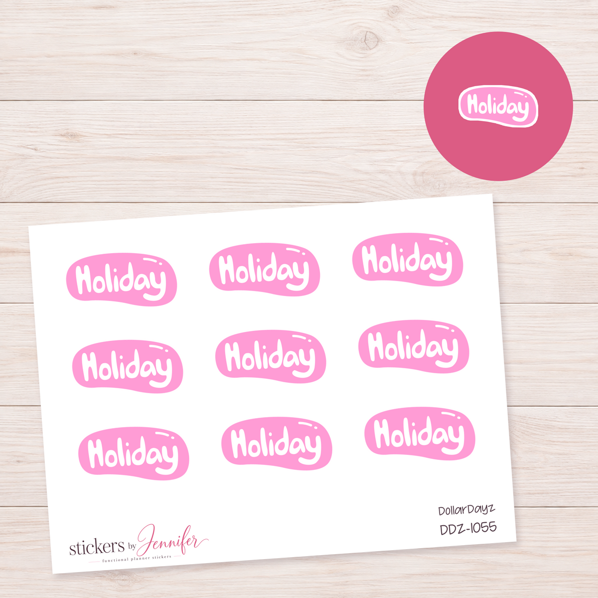 Holiday Label Planner Stickers | DDZ-1055