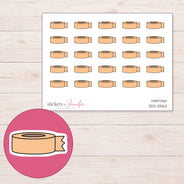 DDZ-10562 planner sticker sheet with enlarged sticker detail