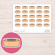 DDZ-10563 planner sticker sheet with enlarged sticker detail