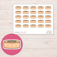 DDZ-10564 planner sticker sheet with enlarged sticker detail