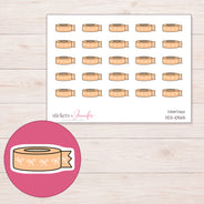 DDZ-10565 planner sticker sheet with enlarged sticker detail
