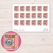 DDZ-10570 planner sticker sheet with enlarged sticker detail