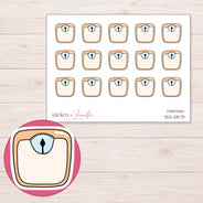 DDZ-10573 planner sticker sheet with enlarged sticker detail