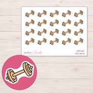 DDZ-10574 planner sticker sheet with enlarged sticker detail