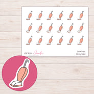 DDZ-10580 planner sticker sheet with enlarged sticker detail