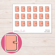 DDZ-10582 planner sticker sheet with enlarged sticker detail