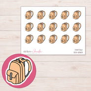 DDZ-10583 planner sticker sheet with enlarged sticker detail