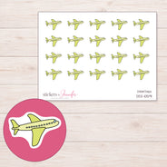DDZ-10591 planner sticker sheet with enlarged sticker detail