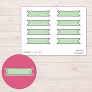 DDZ-10607 planner sticker sheet with enlarged sticker detail