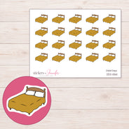 DDZ-10611 planner sticker sheet with enlarged sticker detail