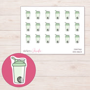 DDZ-10623 planner sticker sheet with enlarged sticker detail