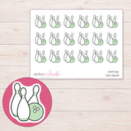 DDZ-10628 planner sticker sheet with enlarged sticker detail