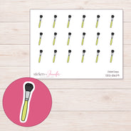 DDZ-10629 planner sticker sheet with enlarged sticker detail