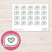 DDZ-10630 planner sticker sheet with enlarged sticker detail