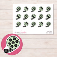 DDZ-10636 planner sticker sheet with enlarged sticker detail