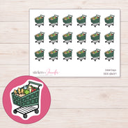 DDZ-10637 planner sticker sheet with enlarged sticker detail