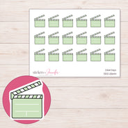 DDZ-10644 planner sticker sheet with enlarged sticker detail