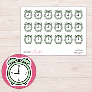 DDZ-10647 planner sticker sheet with enlarged sticker detail