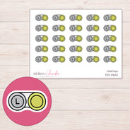 DDZ-10652 planner sticker sheet with enlarged sticker detail