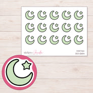 DDZ-10654 planner sticker sheet with enlarged sticker detail