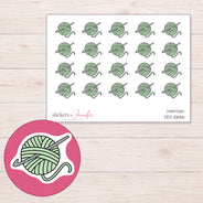 DDZ-10656 planner sticker sheet with enlarged sticker detail