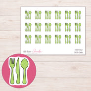 DDZ-10661 planner sticker sheet with enlarged sticker detail