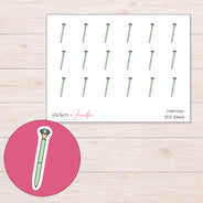 DDZ-10666 planner sticker sheet with enlarged sticker detail