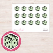 DDZ-10667 planner sticker sheet with enlarged sticker detail