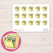 DDZ-10669 planner sticker sheet with enlarged sticker detail
